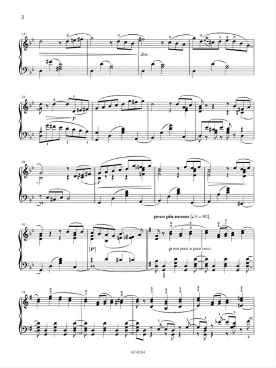 Juin: Barcarolle (Grade 8, list B3, from the ABRSM Piano Syllabus 2023 & 2024) Piano Method scores gallery preview page 2