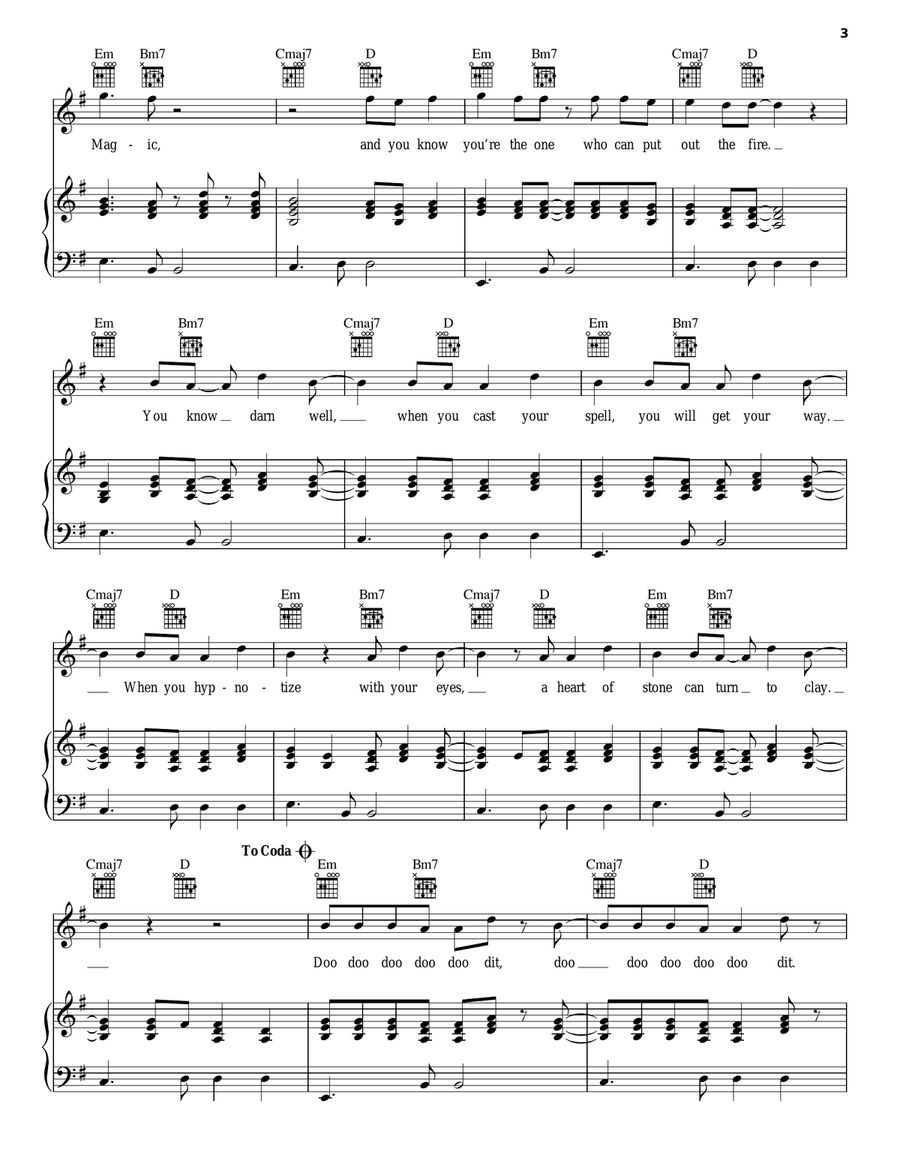 You Can Do Magic Piano, Vocal, Guitar scores gallery preview page 3