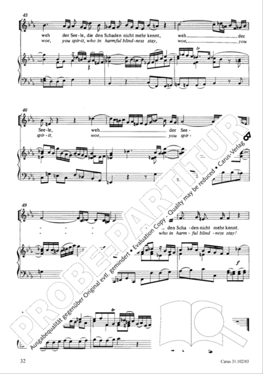 Lord God, your eyes are seeing truth in trusting (Herr, deine Augen sehen nach dem Glauben) ATB scores gallery preview page 33