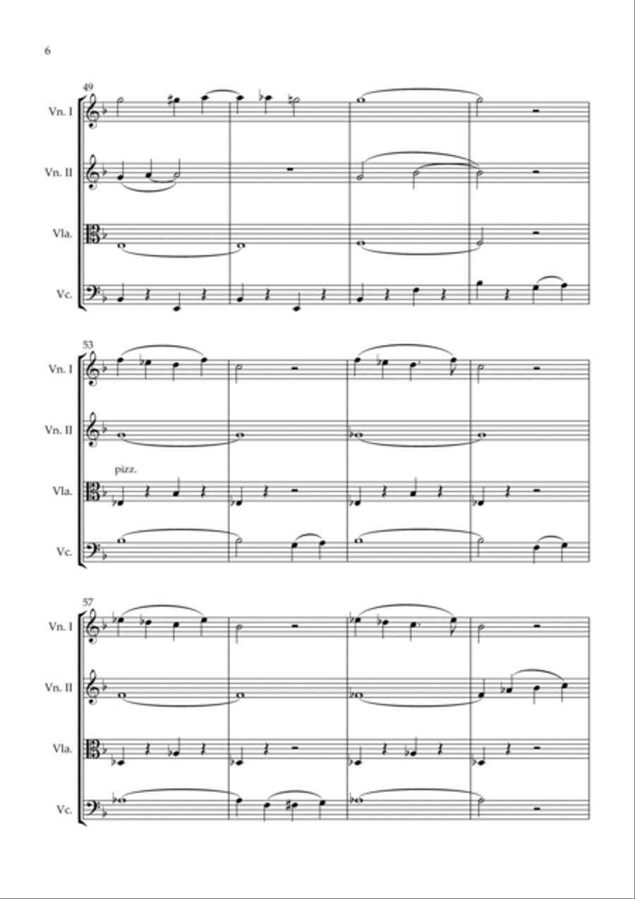 A Passage To India (adela) String Quartet scores gallery preview page 6