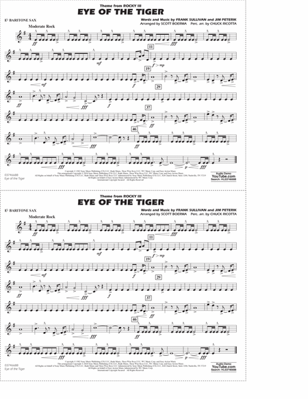 Eye Of The Tiger (arr. Scott Boerma) - Eb Baritone Sax