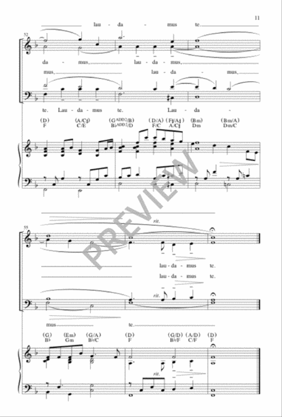 Laudamus Te Laudamus Te 4-Part scores gallery preview page 10
