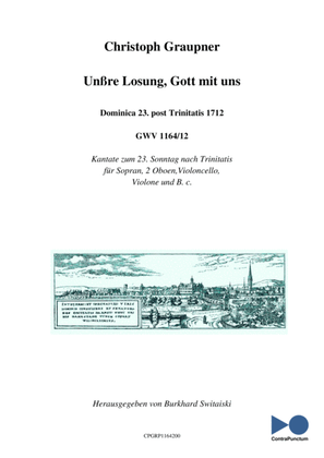 Graupner Christoph Cantata Unßre Losung Gott mit uns GWV 1164/12