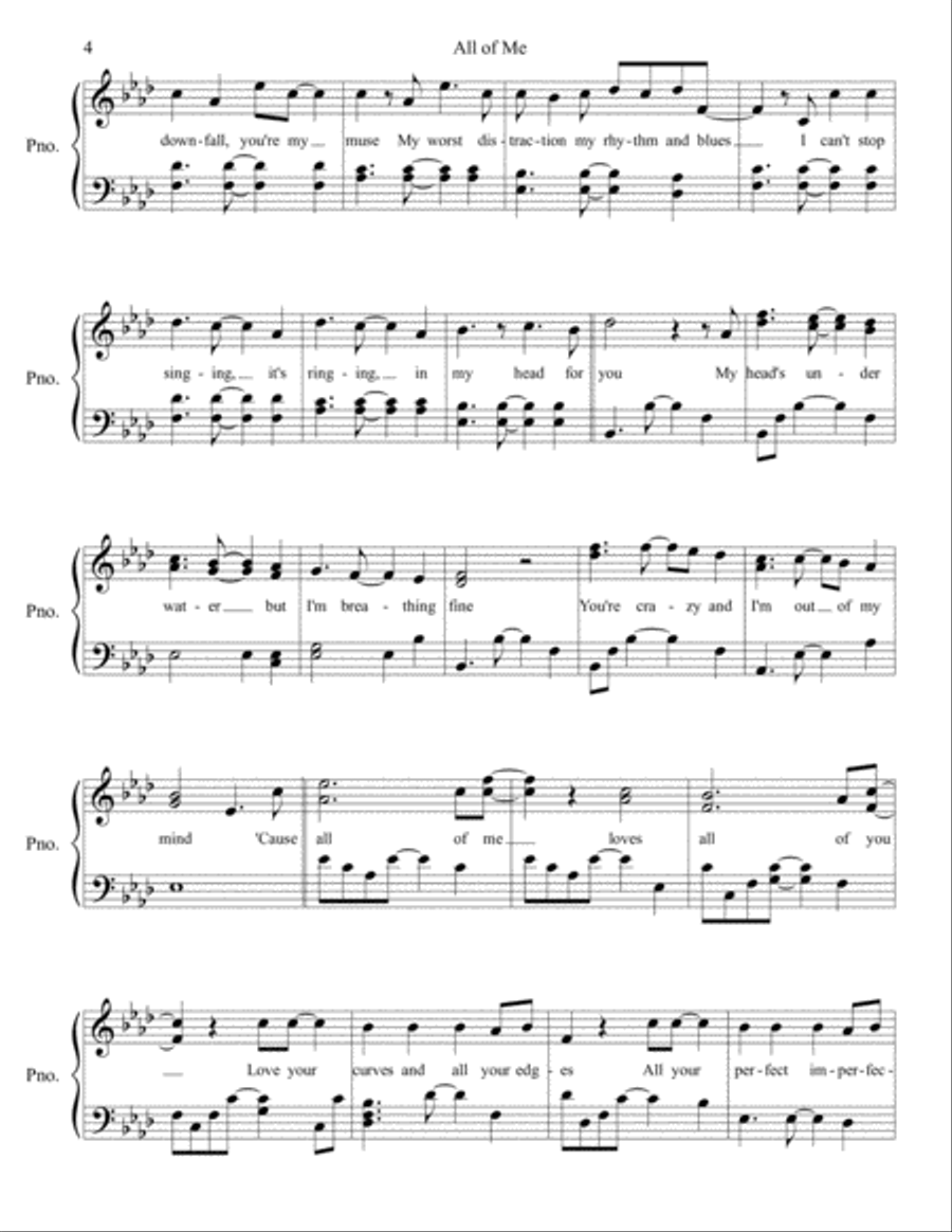 All Of Me All Of Me Voice scores gallery preview page 4