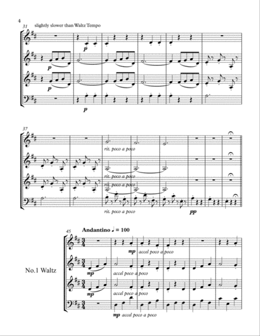Blue Danube Blue Danube Brass Ensemble scores gallery preview page 4