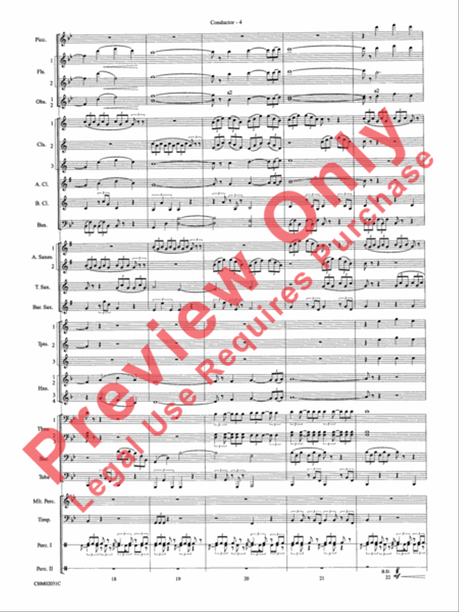 Band of Brothers, Symphonic Suite from Concert Band scores gallery preview page 7