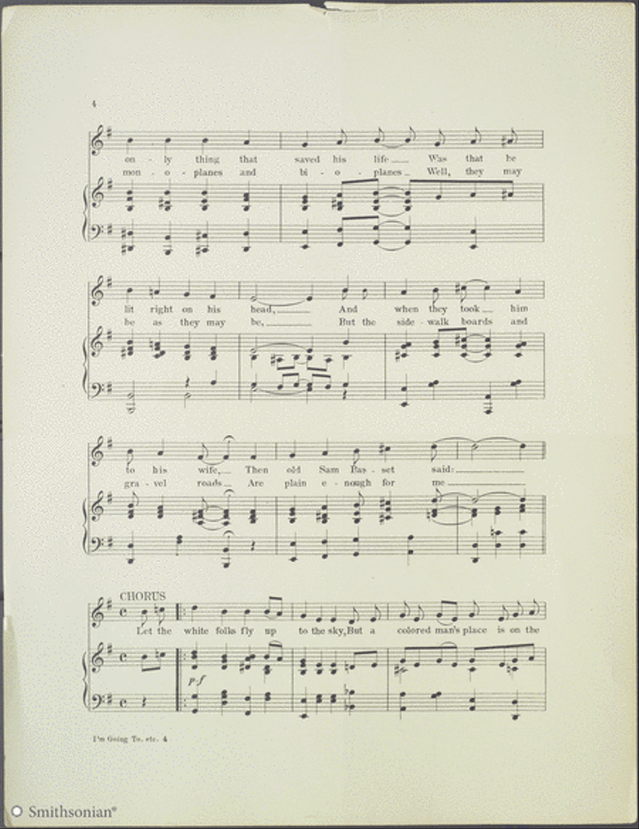 I'm Going to Stay on Solid Ground Piano, Vocal scores gallery preview page 4