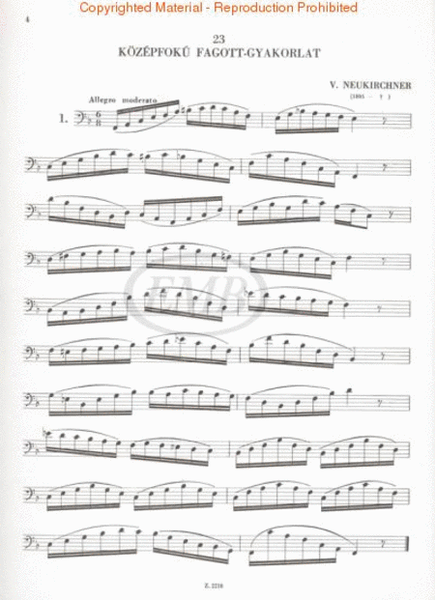 23 Bassoon Exercises