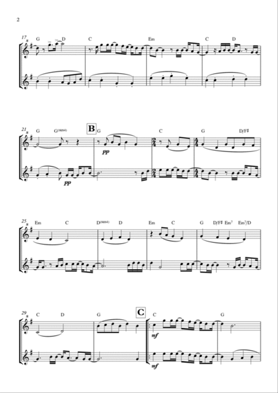 Goodness Of God Woodwind Duet scores gallery preview page 2