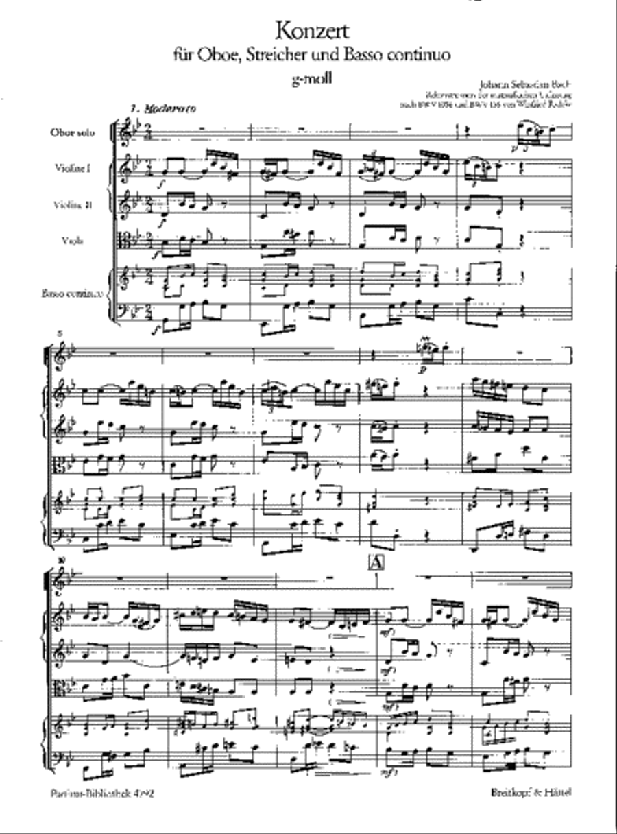 Oboe Concerto in G minor Oboe Concerto in G minor Orchestra scores gallery preview page 2