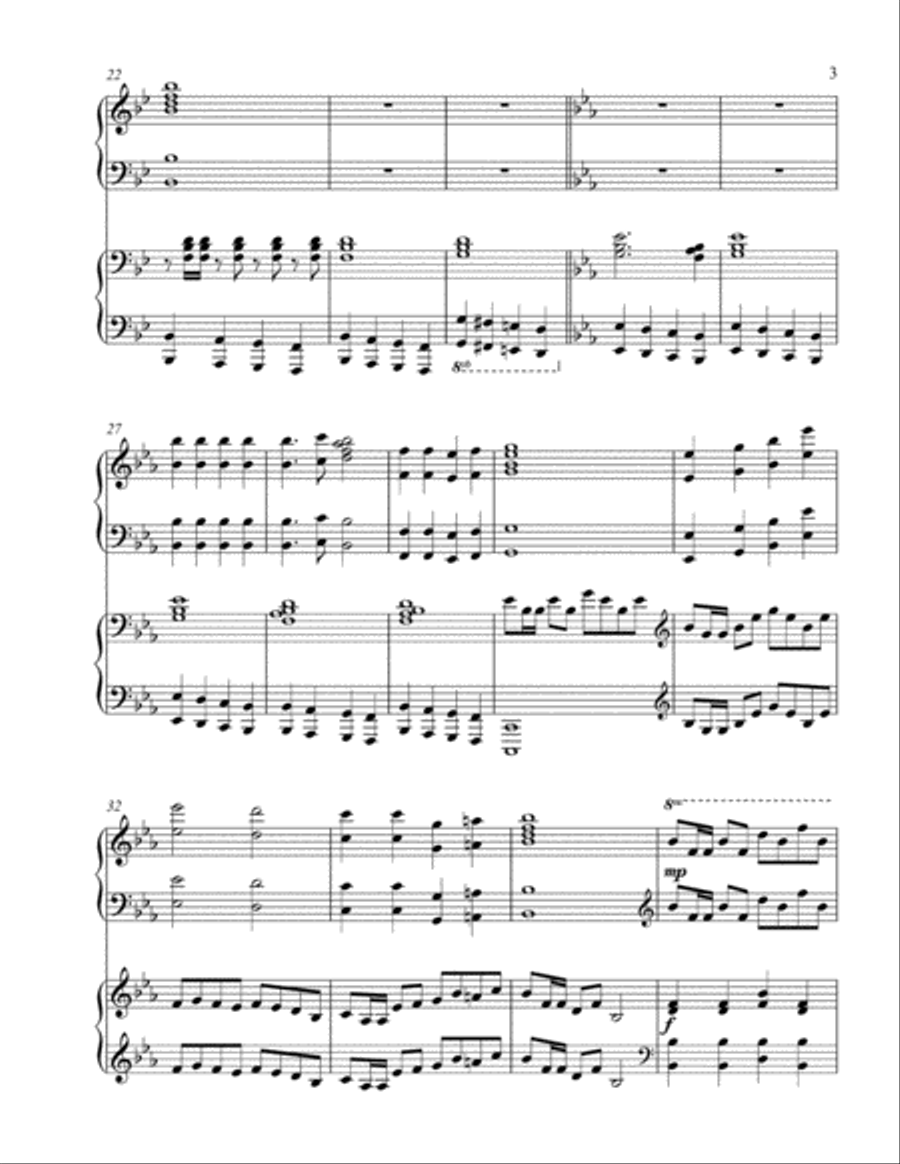 Standing Firm (2 piano duet) 2 Pianos, 4-Hands scores gallery preview page 4
