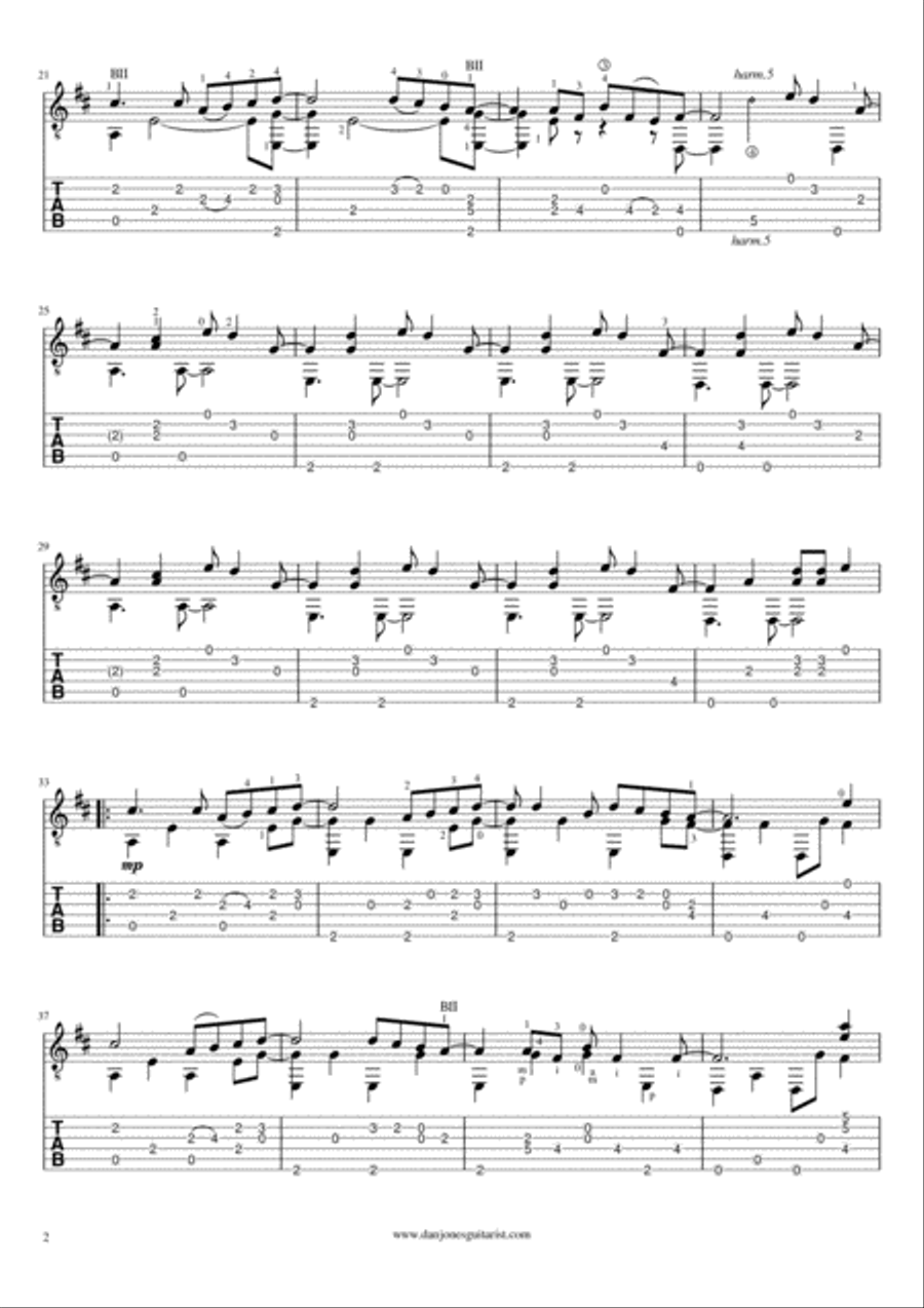 Speed Of Sound Guitar Tablature scores gallery preview page 3