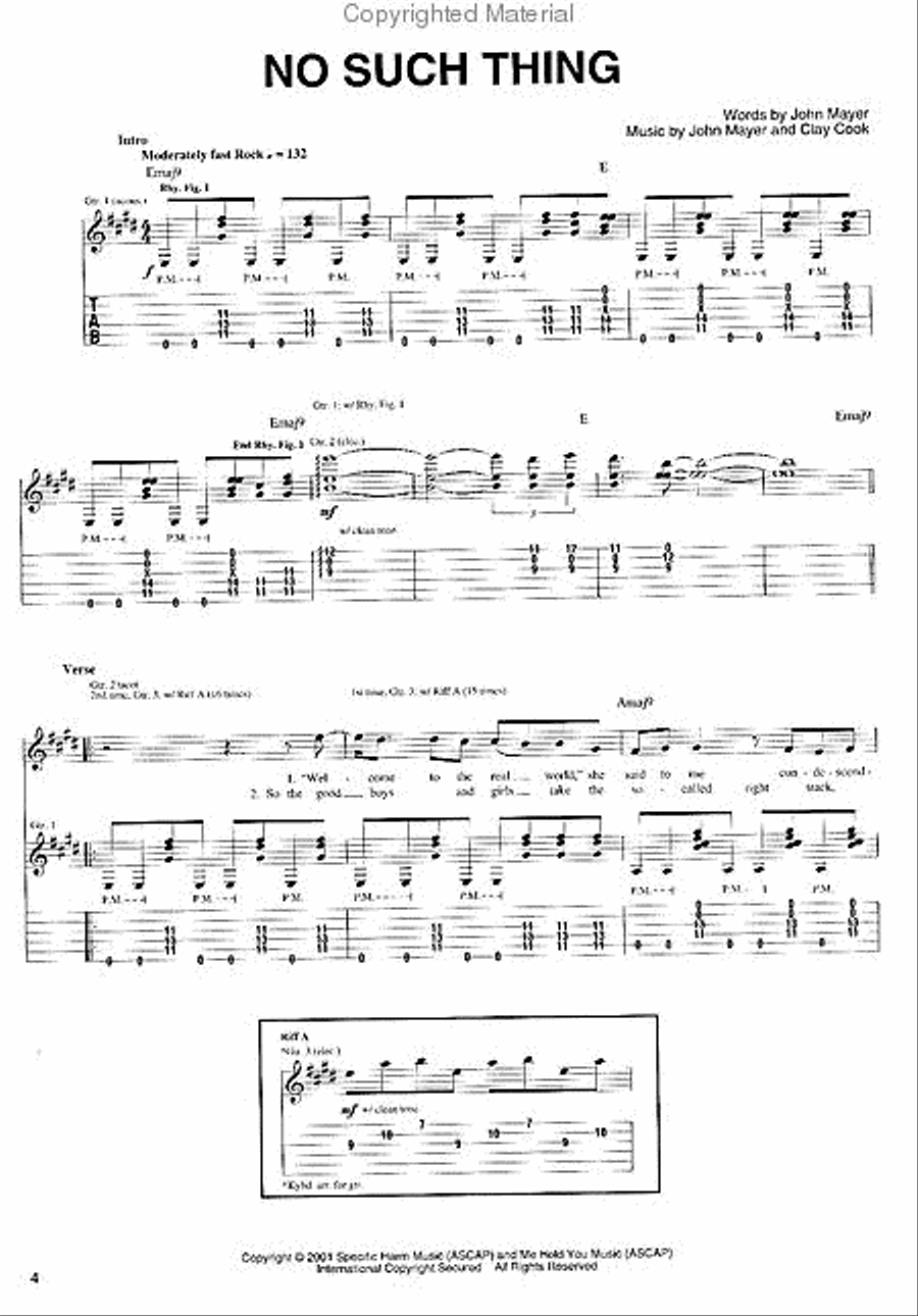 Room For Squares Electric Guitar scores gallery preview page 3