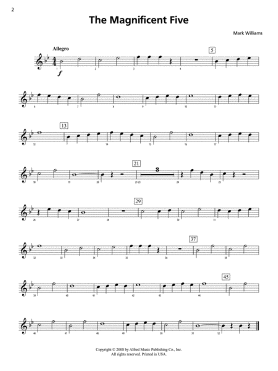 Accent on Performance March Collection Concert Band scores gallery preview page 3
