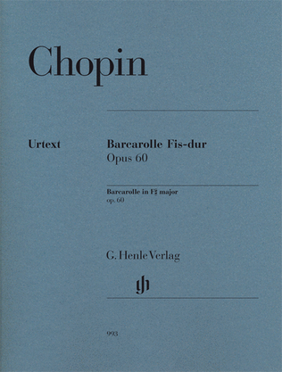 Book cover for Frédéric Chopin – Barcarolle in F-sharp Major, Op. 60