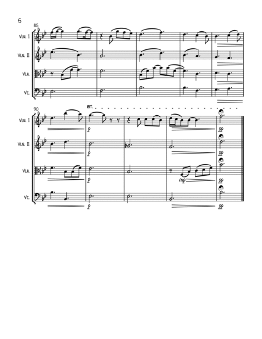 You Are The Reason String Quartet scores gallery preview page 6