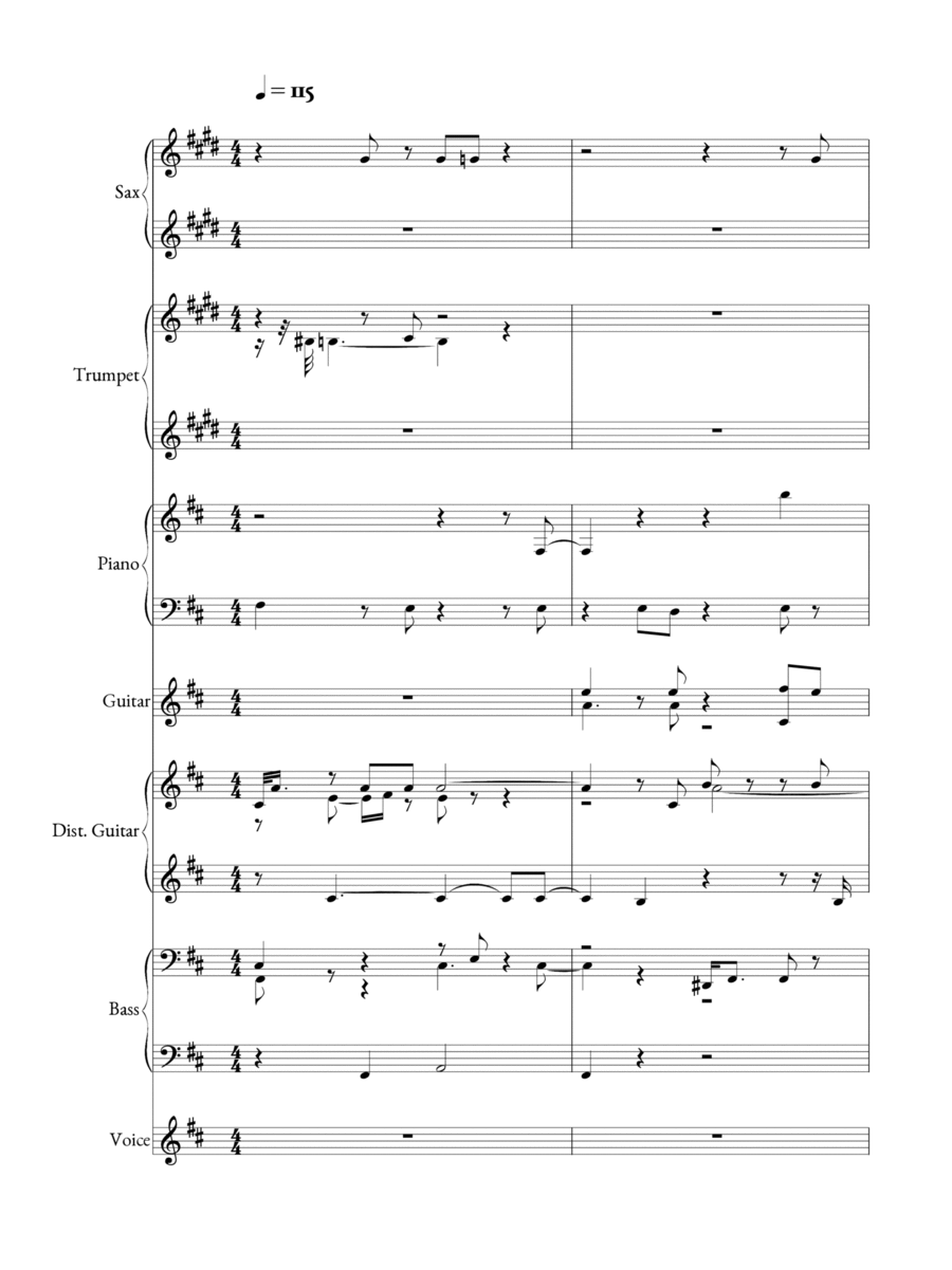 04 Terremoto marítimo Small Ensemble scores gallery preview page 1