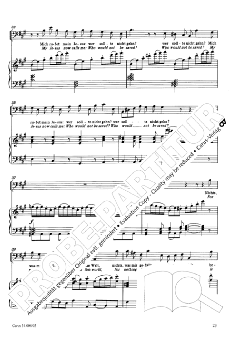 O my God, when shall I perish (Liebster Gott, wenn werd ich sterben) 4-Part scores gallery preview page 28