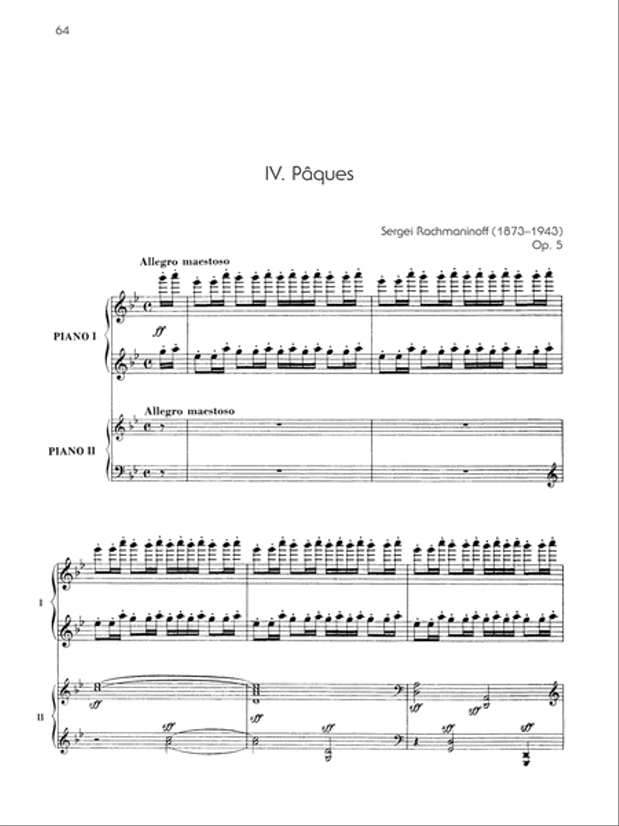 The Piano Works of Rachmaninoff, Volume 9 Small Ensemble scores gallery preview page 6