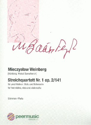 Book cover for Streichquartett Nr 1 Opus 2/141