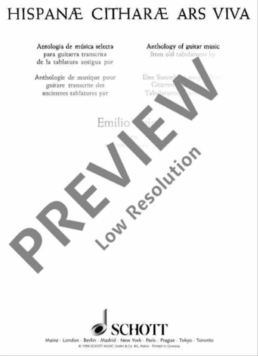 Hispanae Citharae Ars Viva Guitar scores gallery preview page 2