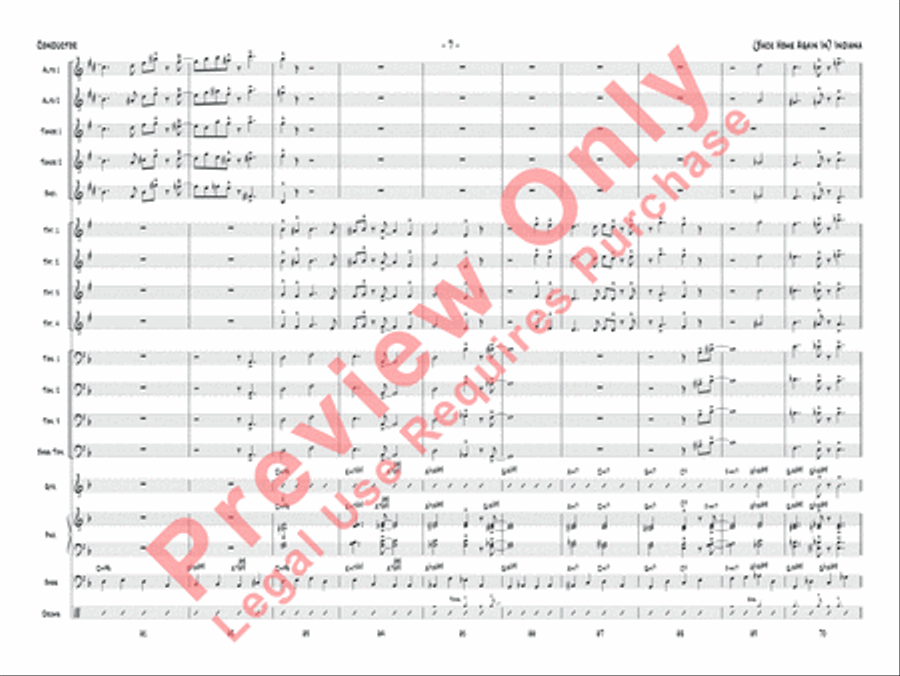 (Back Home Again In) Indiana Jazz Ensemble scores gallery preview page 10