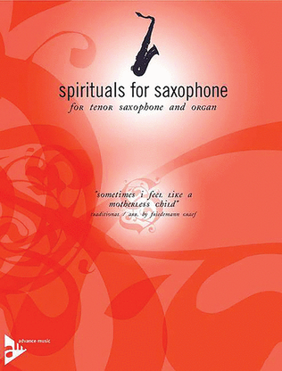 Book cover for Spirituals for Saxophone -- Sometimes I Feel Like a Motherless Child