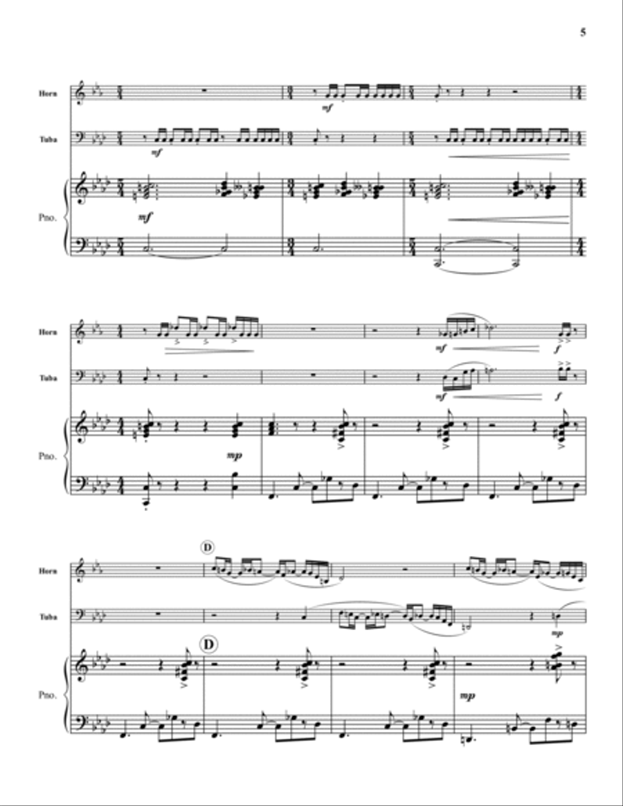 Suite for Horn and Tuba Suite for Horn and Tuba Horn scores gallery preview page 6