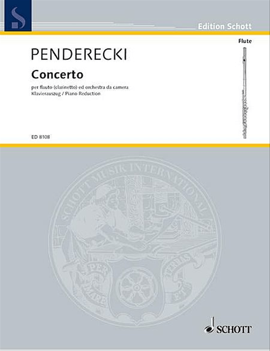 Concerto for Flute and Orchestra Flute Solo scores gallery preview page 1