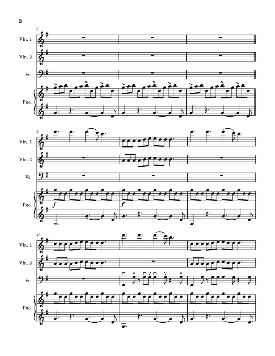 Waterfall Piano Quartet scores gallery preview page 2