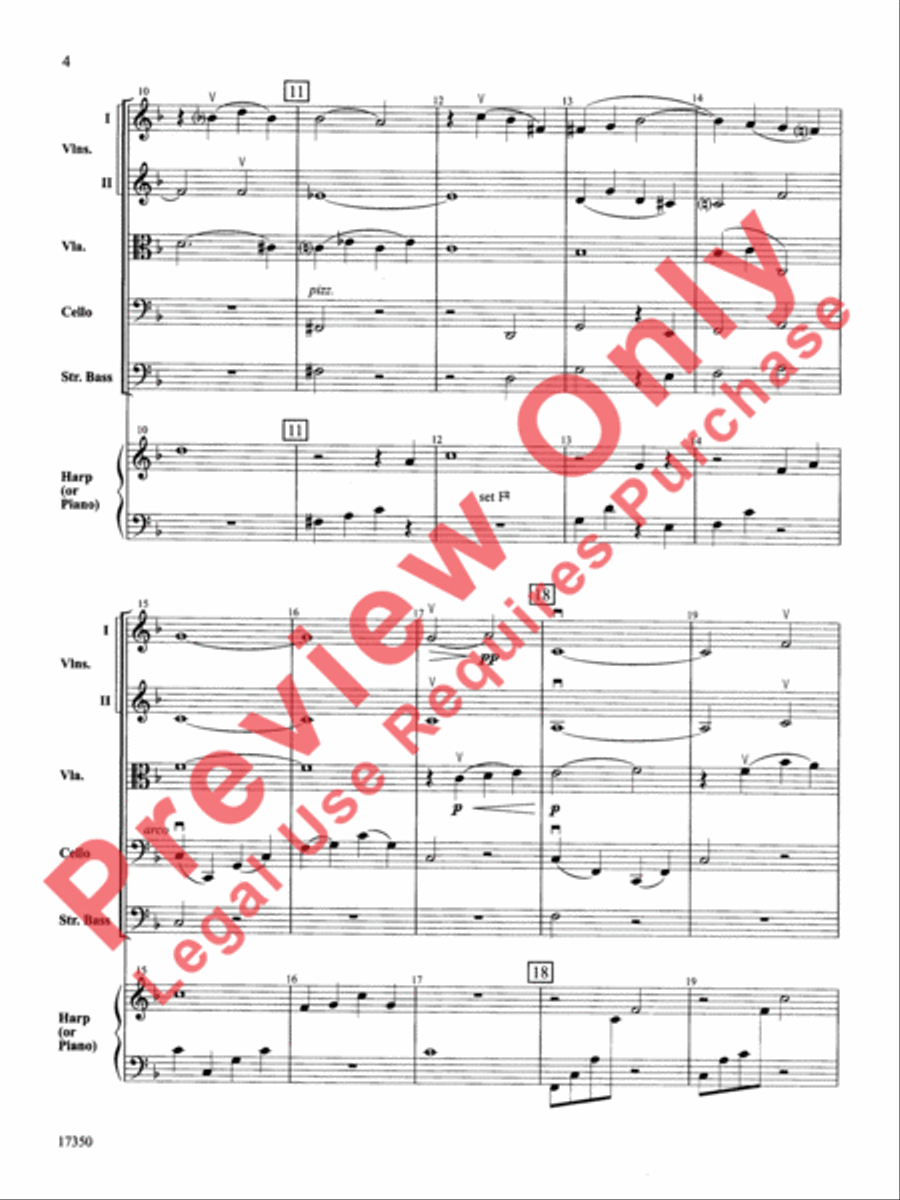 Adagietto from Symphony No. 5 String Orchestra scores gallery preview page 5