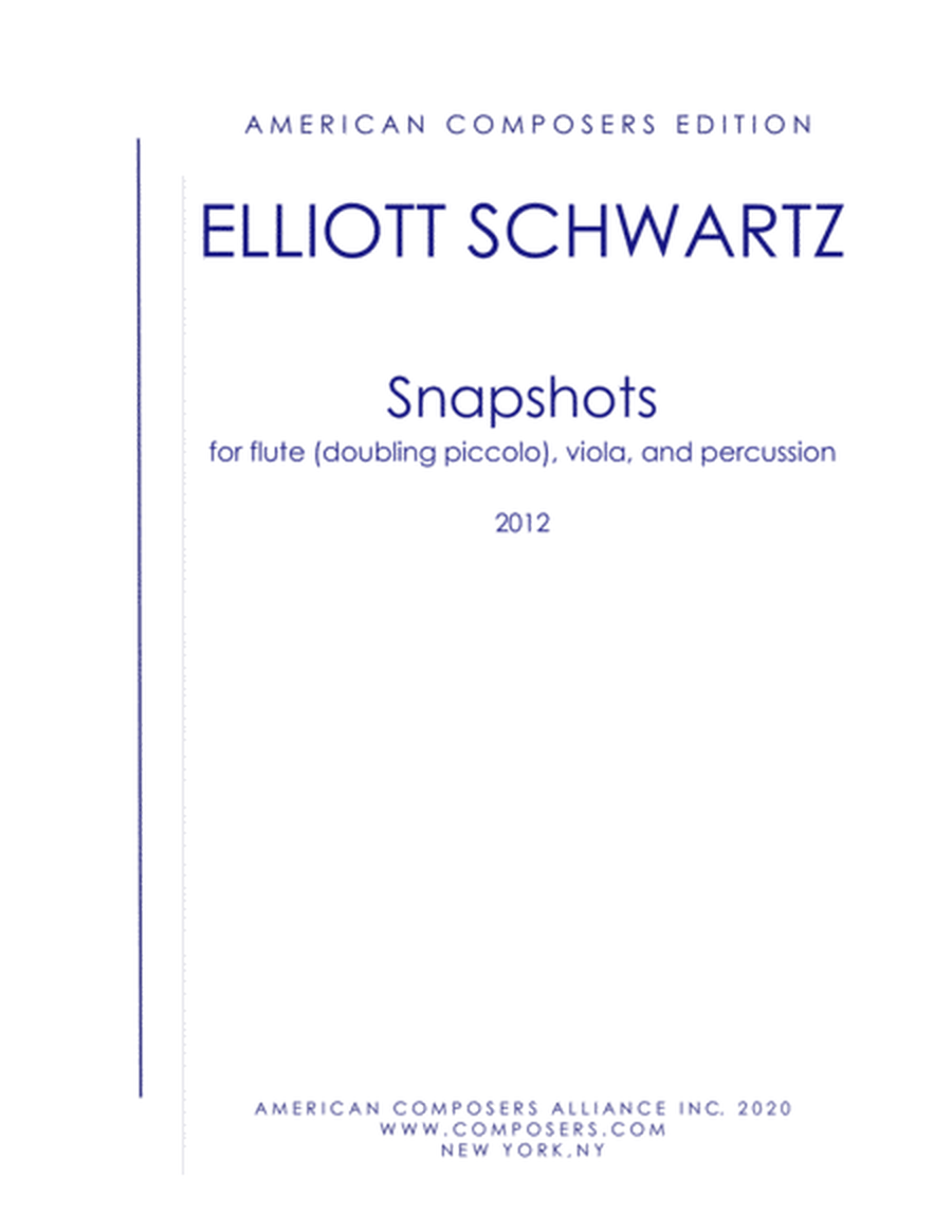 [Schwartz] Snapshots