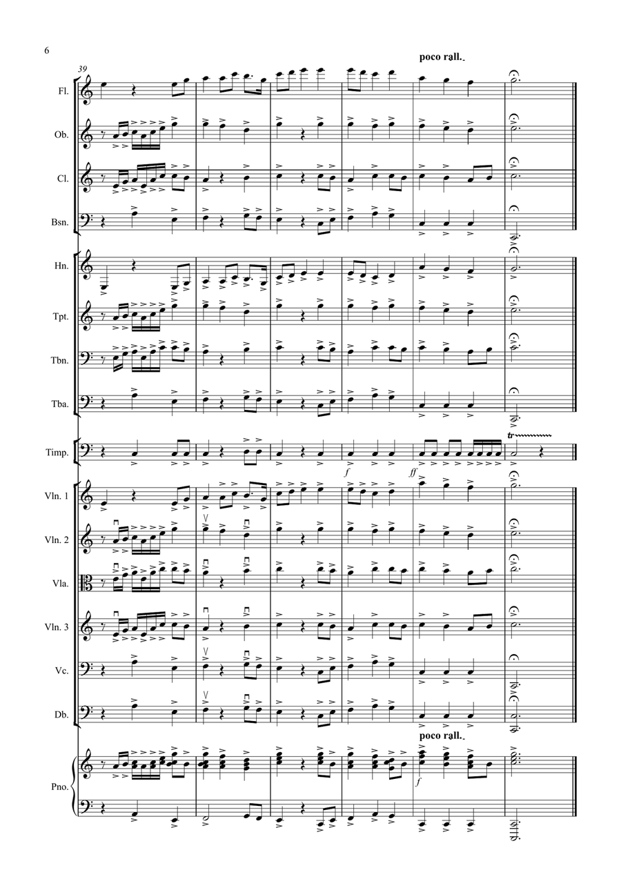 Jupiter Hymn for School Orchestra Large Ensemble scores gallery preview page 6