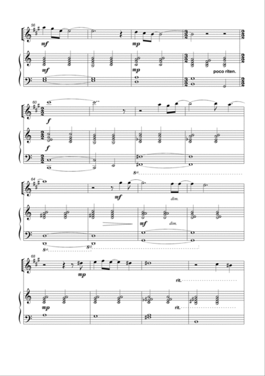 Your Name A Thousand Times Woodwind Duet scores gallery preview page 4