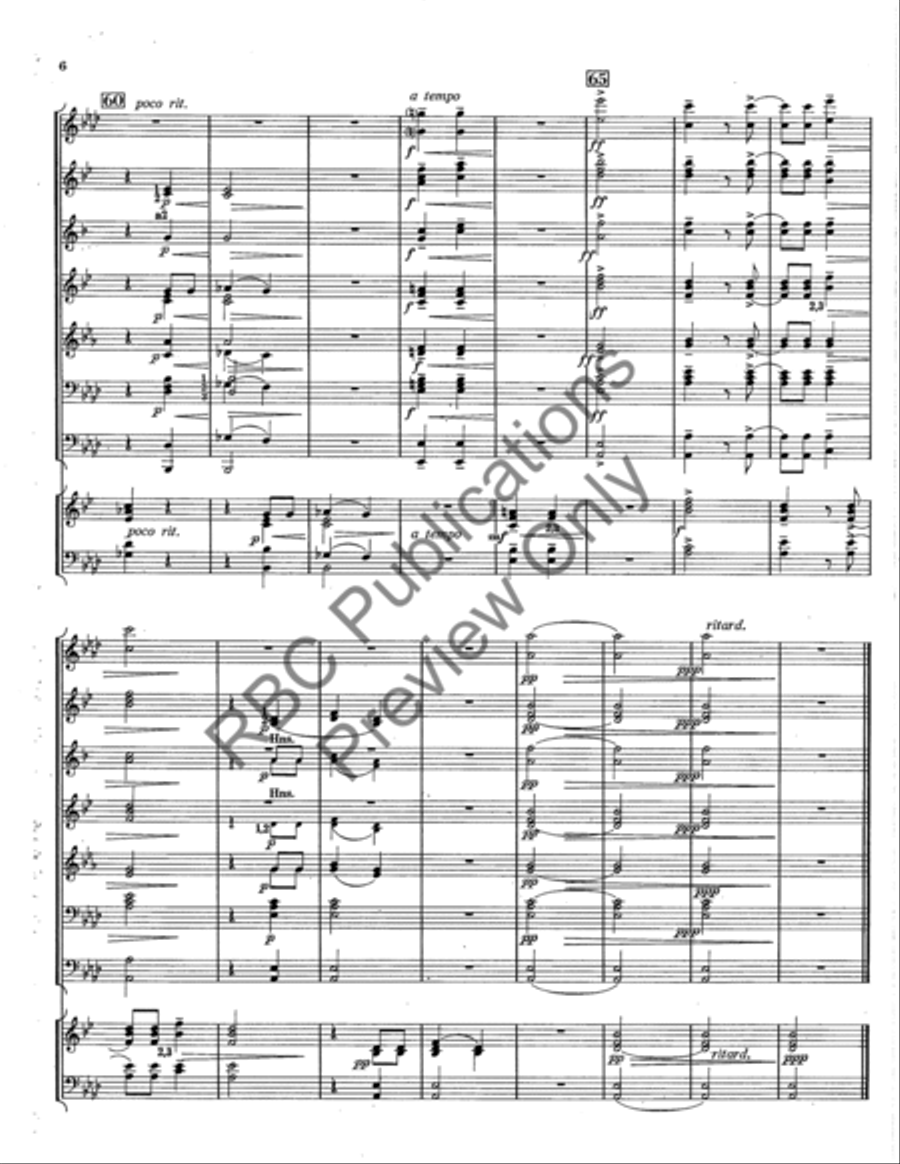 Echo Song Concert Band scores gallery preview page 7
