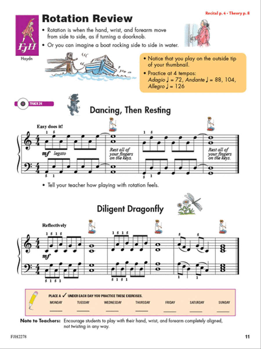 Succeeding at the Piano, Lesson & Technique Book - Grade 2B (2nd Edition) Piano Method scores gallery preview page 3