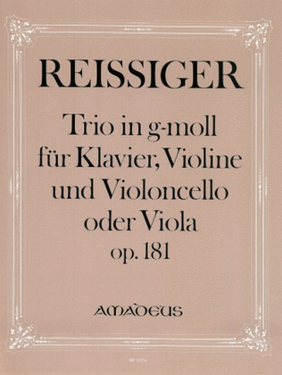 Book cover for Trio G minor op. 181