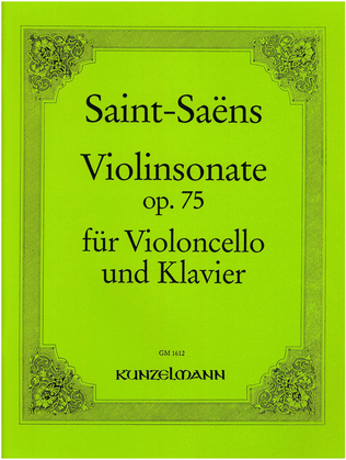 Book cover for Violin sonata for cello and piano