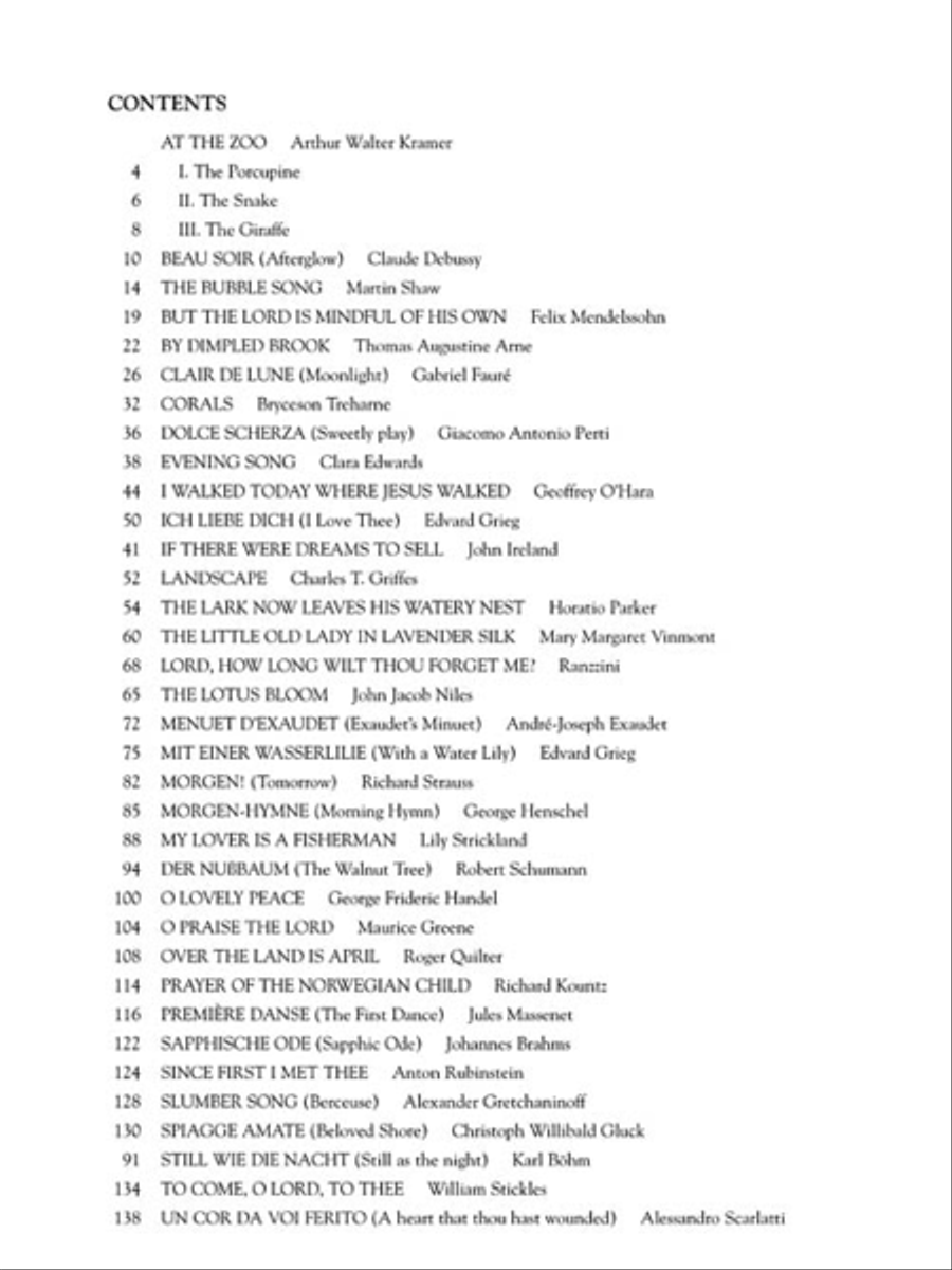 First Book of Mezzo-Soprano Solos – Part III Mezzo-Soprano Voice scores gallery preview page 3