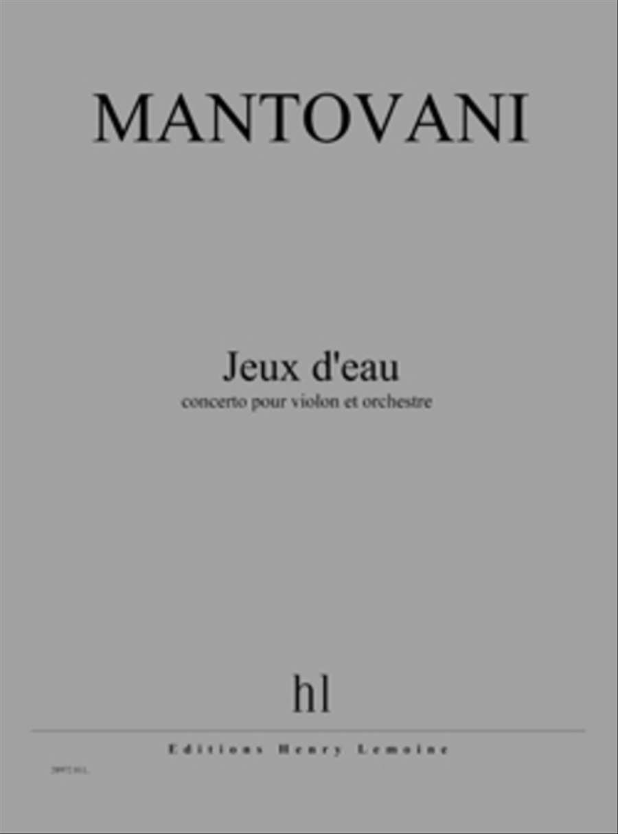 Jeux d'eau Orchestra scores gallery preview page 1