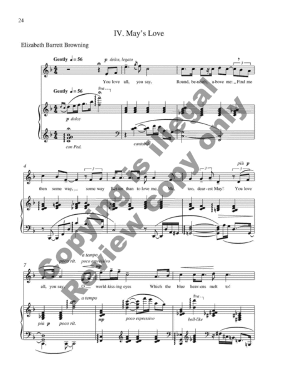 Collected Songs for Soprano and Piano Soprano Voice scores gallery preview page 26