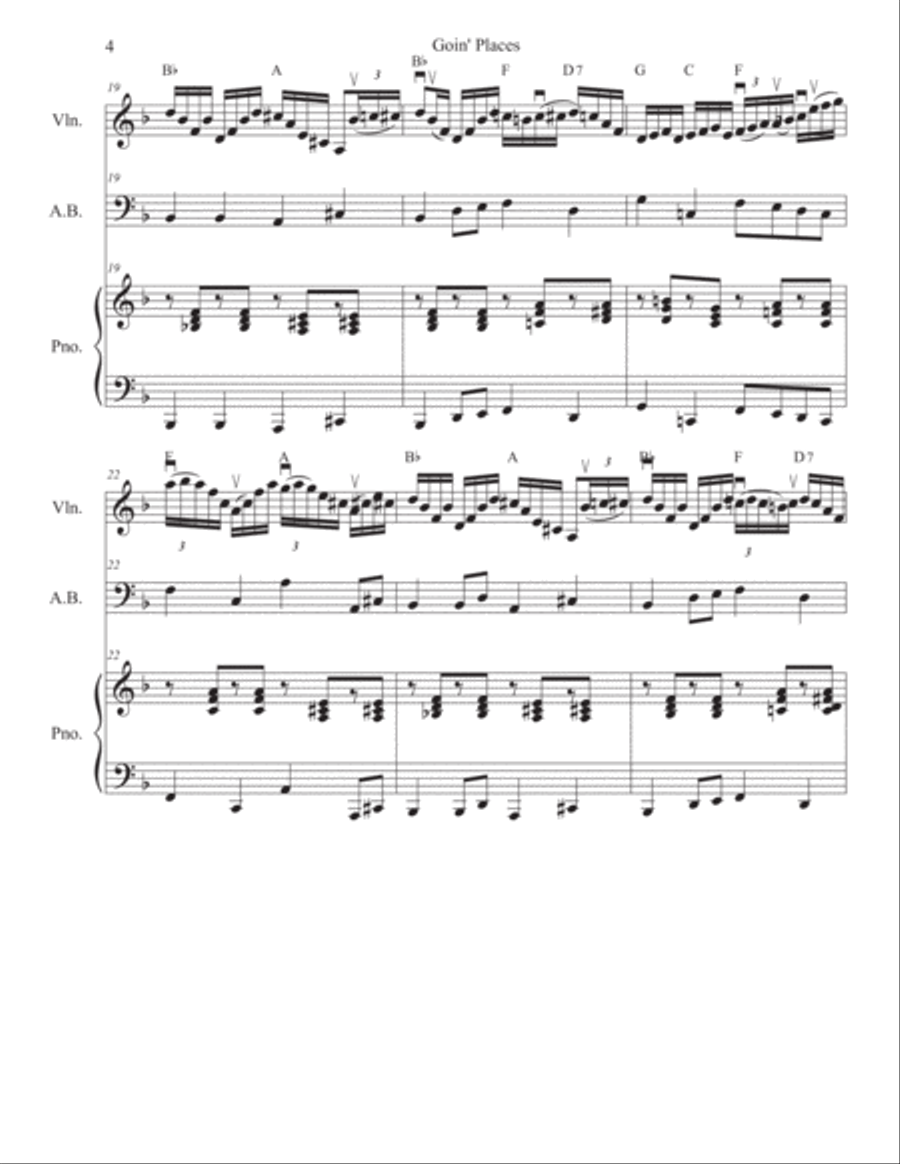 Goin' Places Violin scores gallery preview page 6