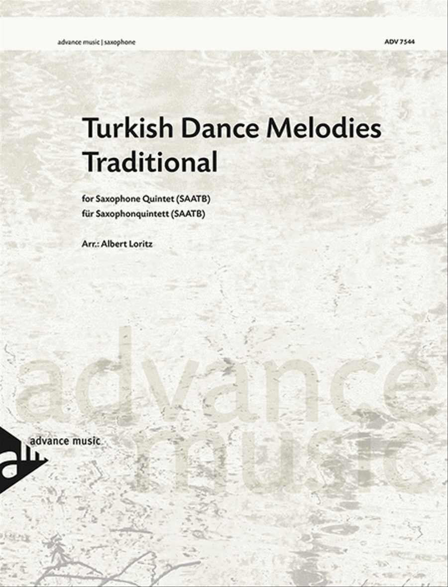Turkish Dance Melodies Saxophone Quintet scores gallery preview page 1