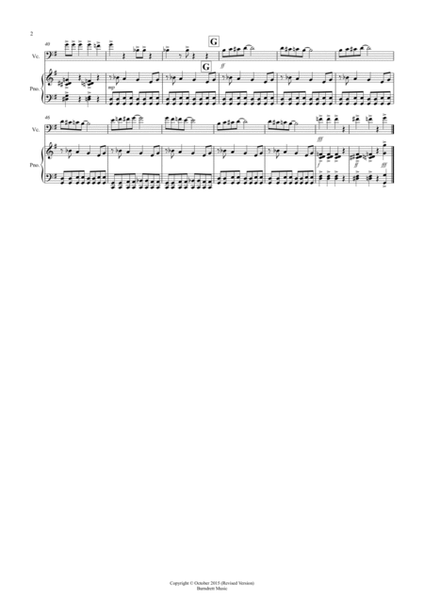 Burnie's Blues for Cello and Piano image number null