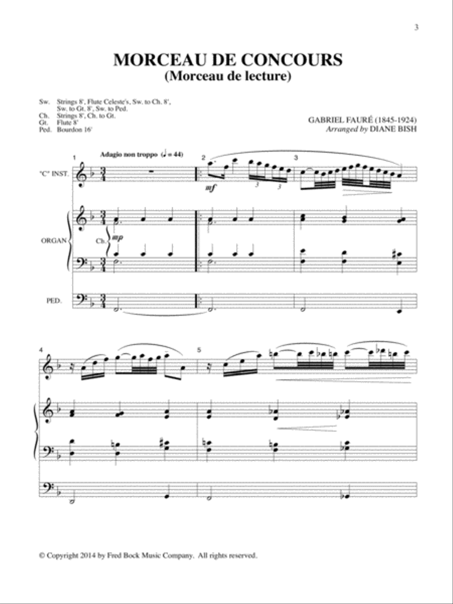 Meditations (arr. Diane Bish) School and Community scores gallery preview page 1