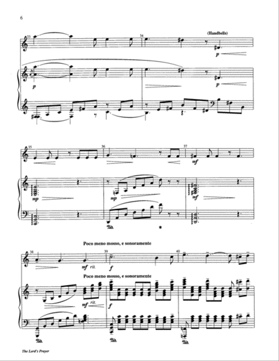 The Lord's Prayer Percussion scores gallery preview page 6