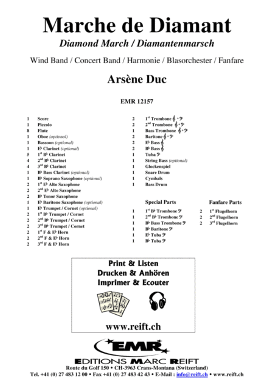 Marche de Diamant Concert Band scores gallery preview page 2