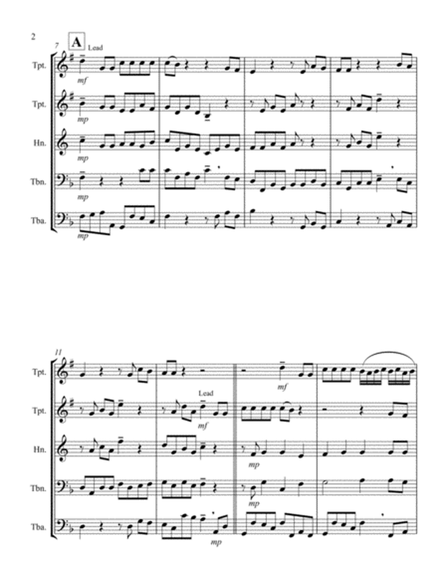 For Unto Us a Child is Born (from "Messiah") (F) (Brass Quintet - 2 Trp, 1 Hrn, 1 Trb, 1 Tuba)