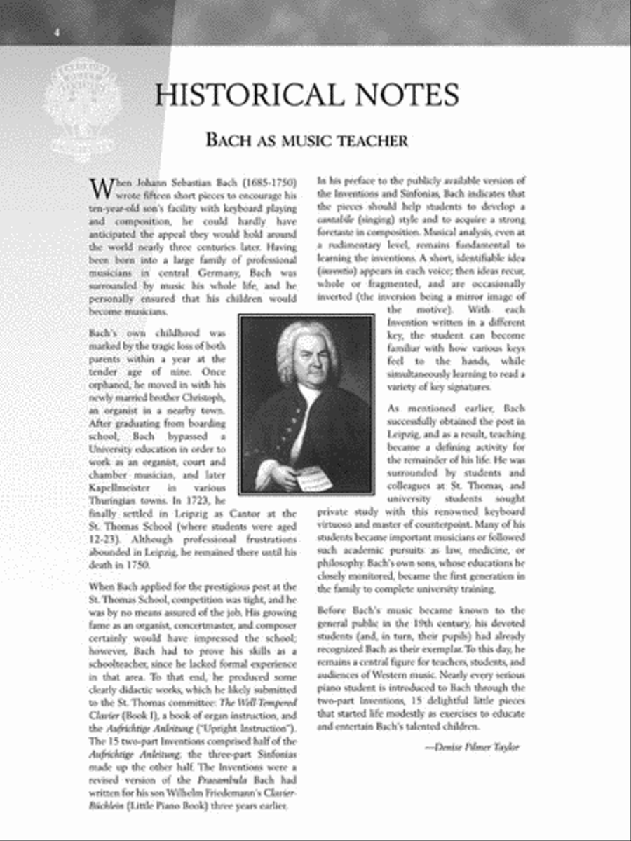 J.S. Bach – Two-Part Inventions Piano Solo scores gallery preview page 4