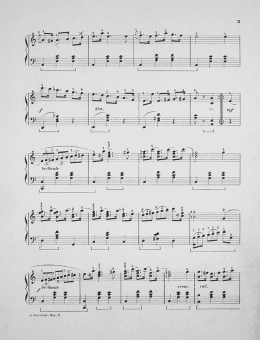 Compositions for the Pianoforte. A Souvenir. Mazurka